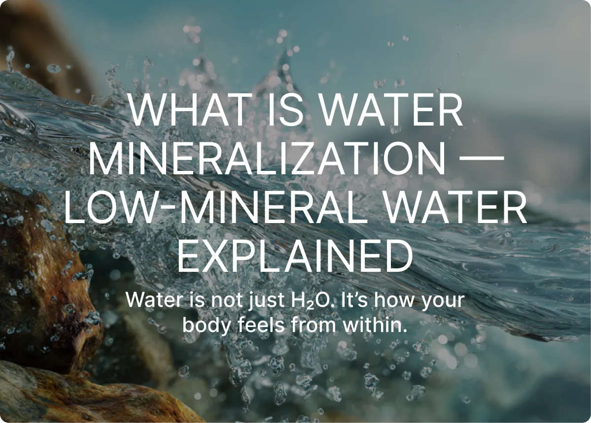 💧 What Is Water Mineralization — and Why PranaSpring Is Closer to Natural Hydration