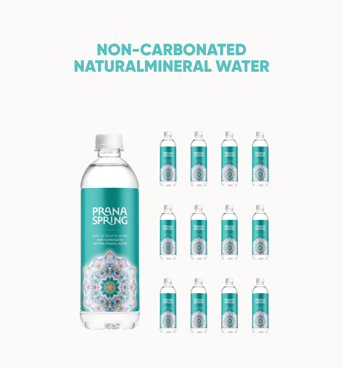 NON-CARBONATED NATURAL MINERAL WATER, VOLUME 0,5L