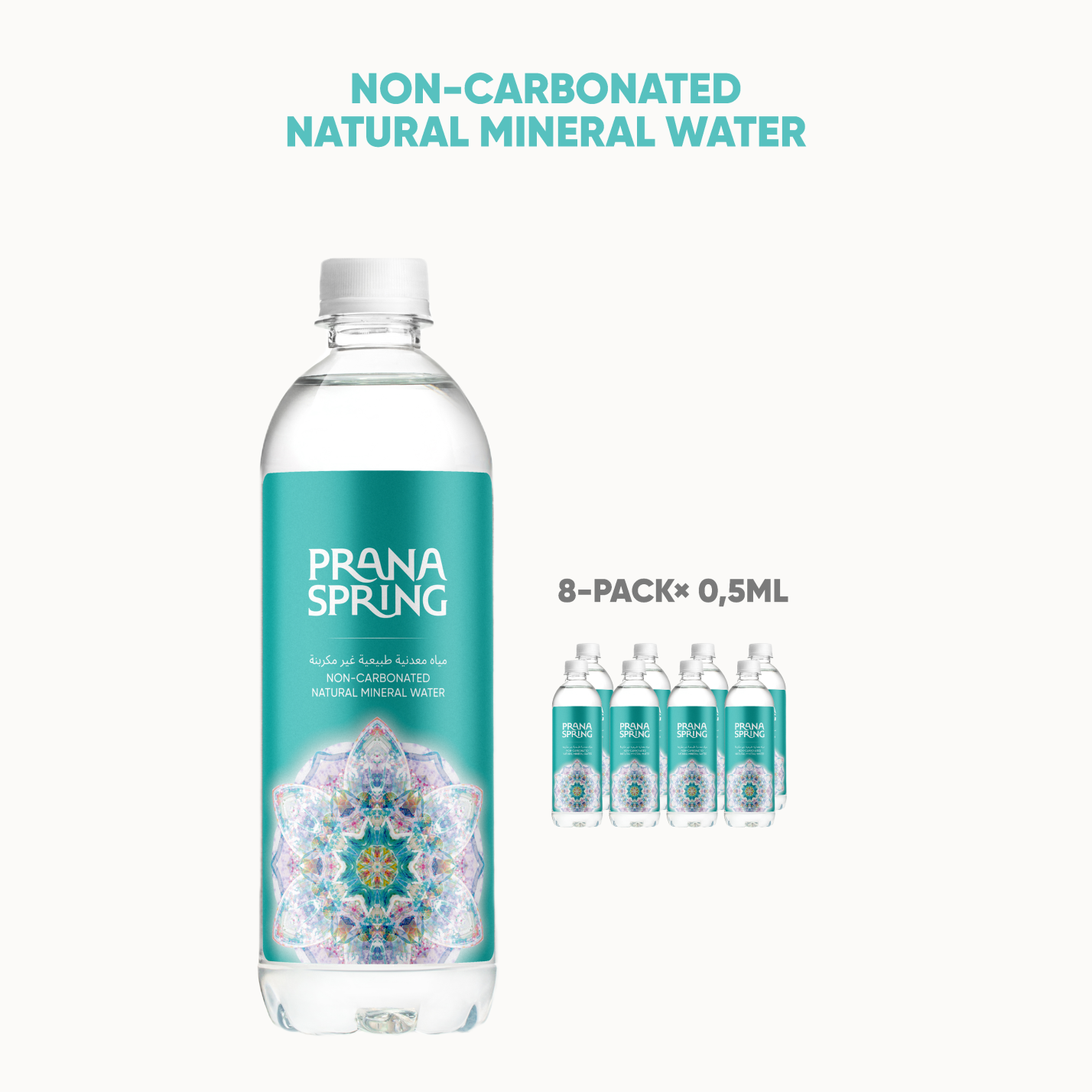 NON-CARBONATED NATURAL MINERAL WATER, VOLUME 0,5L