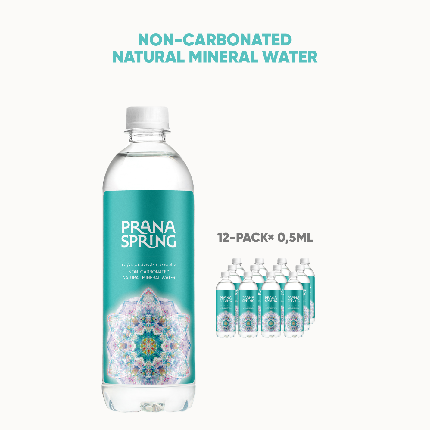 NON-CARBONATED NATURAL MINERAL WATER, VOLUME 0,5L