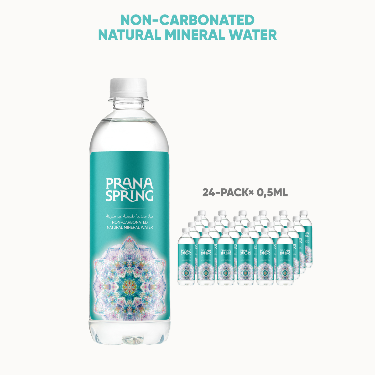 NON-CARBONATED NATURAL MINERAL WATER, VOLUME 0,5L