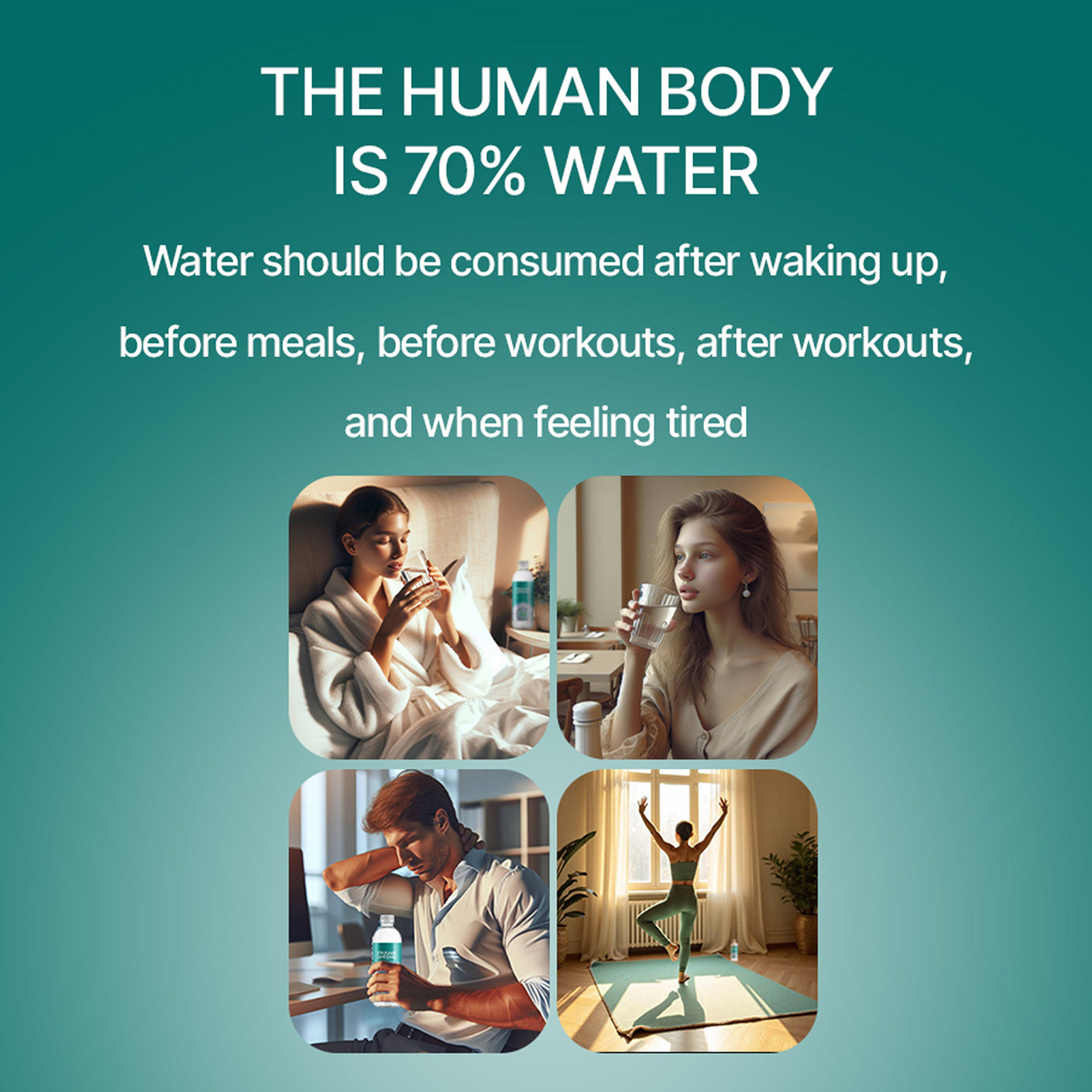 The Human Body is 70% Water