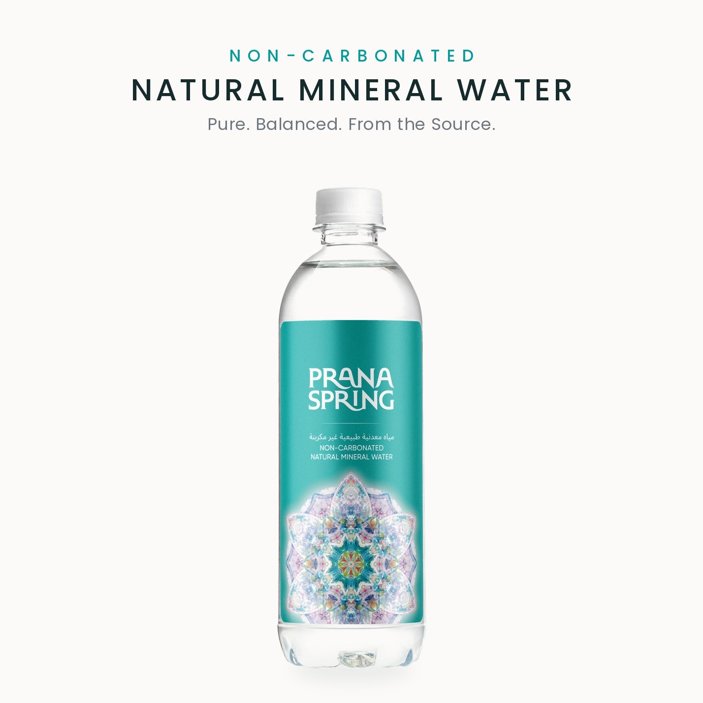 NON-CARBONATED NATURAL MINERAL WATER, VOLUME 0,5L